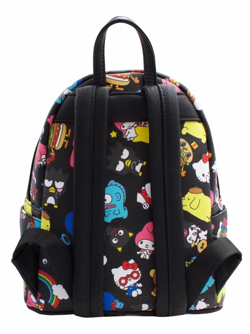 NWT LOUNGEFLY Sanrio Hello Kitty Mini Black Backpack All Over Print